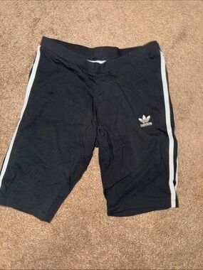 adidas Black Athletic Shorts with Subtle Logo